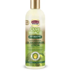 AFRICAN PRIDE OLIVE MIRACLE OIL MOISTURIZER LOTION – nawilżająca odżywka bez spłukiwania do włosów o każdej porowatości z oliwą z oliwek