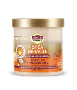 AFRICAN PRIDE SHEA MIRACLE LEAVE IN CONDITONER – odżywka bez spłukiwania do włosów kręconych i falowanych z masłem shea