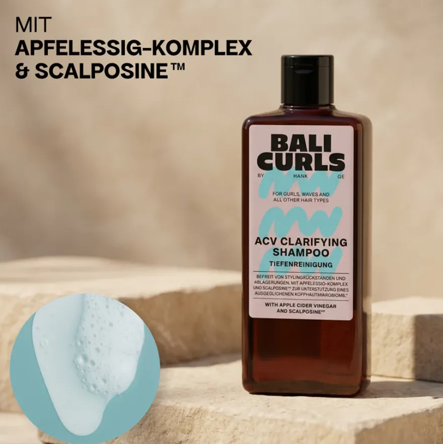 Bali Curls ACV Clarifying Shampoo – Głęboko oczyszczający szampon z kompleksem octu jabłkowego 200 ml