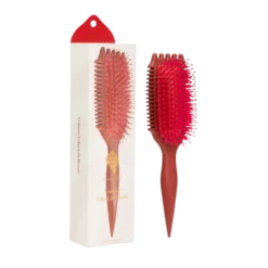 BOUNCE CURL Volume EdgeLift Brush – szczotka do stylizacji włosów kręconych, loków, fal RUBINOWA