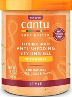 CANTU ANTI-SHEDDING STYLING GEL HONEY – żel do fal i loków o średniej mocy utrwalającej