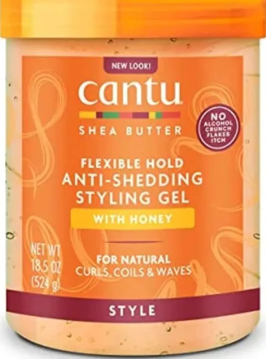 CANTU ANTI-SHEDDING STYLING GEL HONEY – żel do fal i loków o średniej mocy utrwalającej