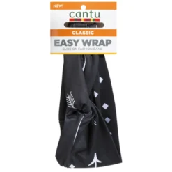 CANTU CLASSIC EASY WRAP – elastyczna opaska do włosów (czarna)