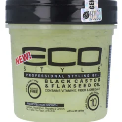ECO STYLE BLACK CASTOR & FLAXSEED GEL – żel stylizujący XL