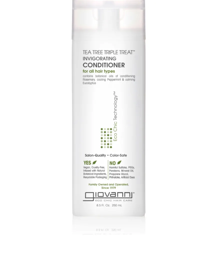 GIOVANNI TEA TREE TRIPLE TREAT INVIGORATING CONDITIONER – mocno nawilżająca odżywka do włosów o każdej porowatości