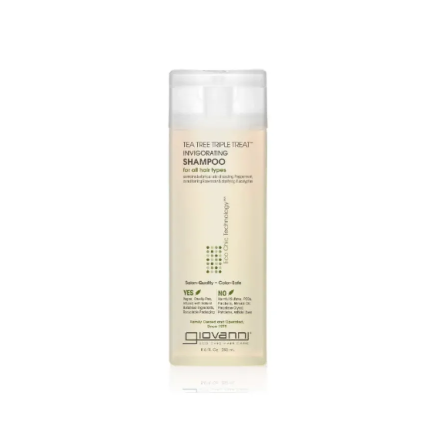 Giovanni Tea Tree Triple Treat Shampoo- orzeźwiający szampon do każdego rodzaju włosów