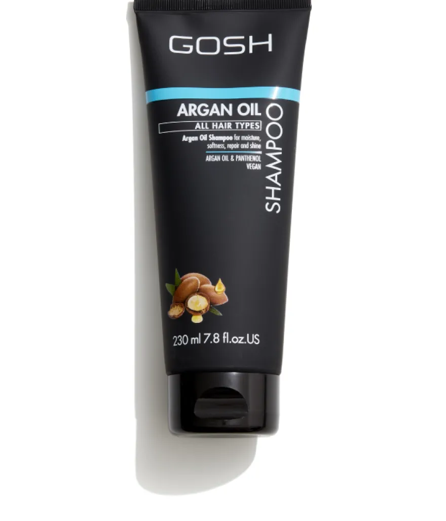 GOSH ARGAN OIL – mocny, oczyszczający szampon do skóry suchej i normalnej z olejem arganowym