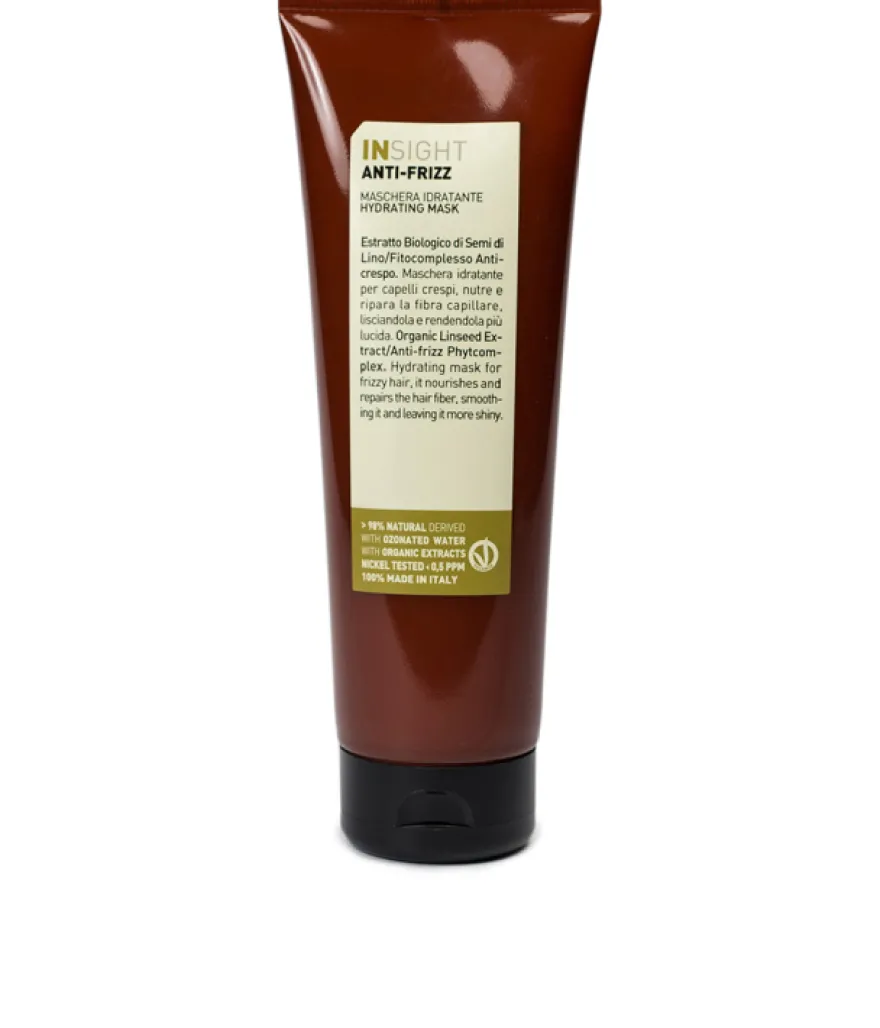 INSIGHT ANTI-FRIZZ MASK – nawilżająca maska z gliceryną i ekstraktem z siemienia lnianego