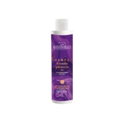 MATERNATURA SHAMPOO BIONDO GHIACCIO IRYS – Szampon tonujący LODOWY BLOND, przeciw żółtym odcieniom, z irysem, 250 ml