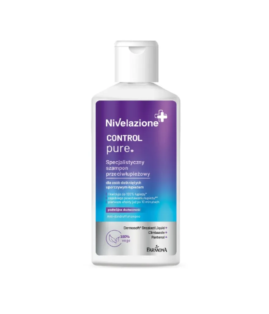 NIVELAZIONE CONTROL PURE – mocny, oczyszczający szampon specjalistyczny przeciwłupieżowy