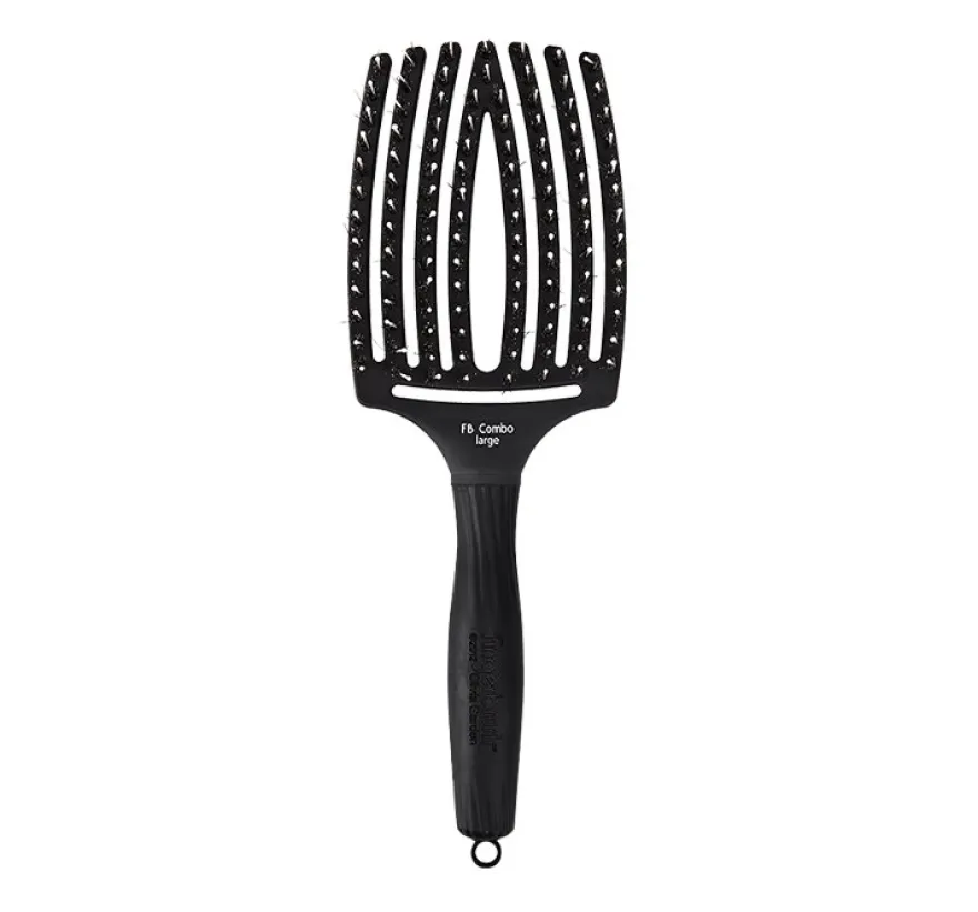 OLIVIA GARDEN FINGER BRUSH COMBO L z włosiem dzika- duża szczotka do rozczesywania i masażu