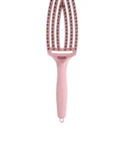 OLIVIA GARDEN FINGER BRUSH COMBO M PEARL PINK – średnia szczotka do rozczesywania i masażu z włosiem dzika