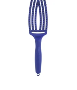 OLIVIA GARDEN FINGER BRUSH COMBO M tropical blue – średnia szczotka do rozczesywania i masażu z włosiem dzika w kolorze granatowym