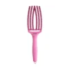 OLIVIA GARDEN FINGER BRUSH COMBO M z włosiem dzika BUBBLE PINK- średnia szczotka do rozczesywania i masażu