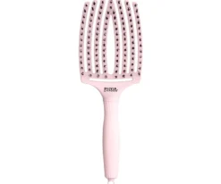 OLIVIA GARDEN FINGER BRUSH COMBO L z włosiem dzika- duża szczotka do rozczesywania i masażu PASTEL PINK