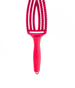 OLIVIA GARDEN FINGER BRUSH COMBO M NEON PINK AMAZONKI – średnia szczotka do włosów z włosiem dzika