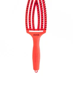 OLIVIA GARDEN FINGER BRUSH COMBO M NEON ORANGE AMAZONKI – średnia szczotka do włosów z włosiem dzika