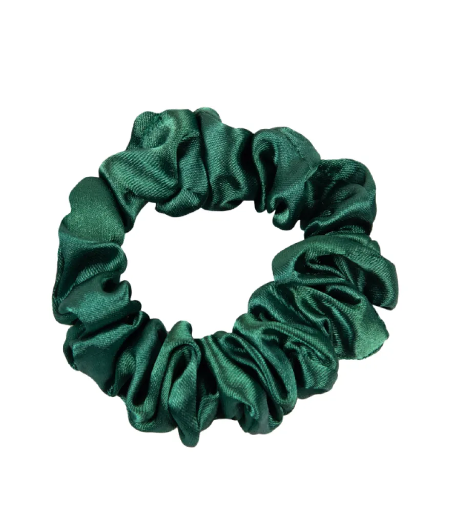 ONLYGHD MAŁA SATYNOWA SCRUNCHIE – gumka do włosów w kolorze zielonym