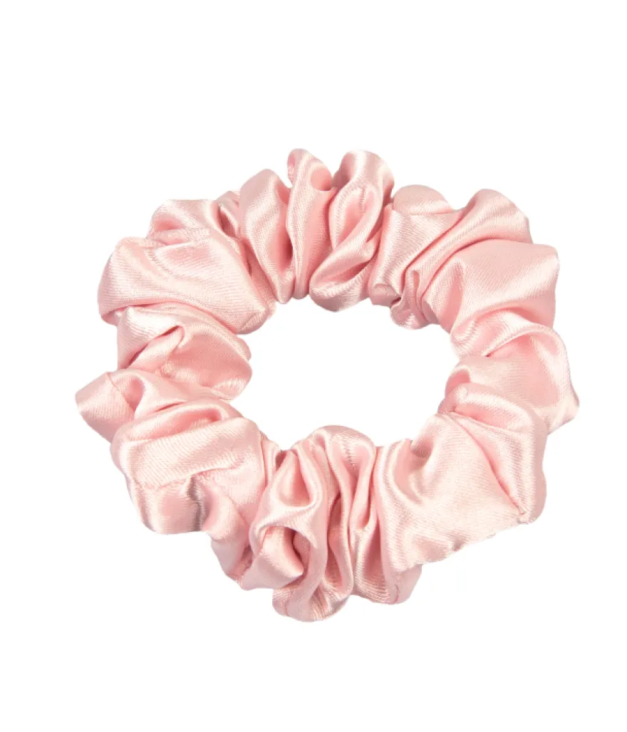ONLYGHD MAŁA SATYNOWA SCRUNCHIE – gumka do włosów jasny róż