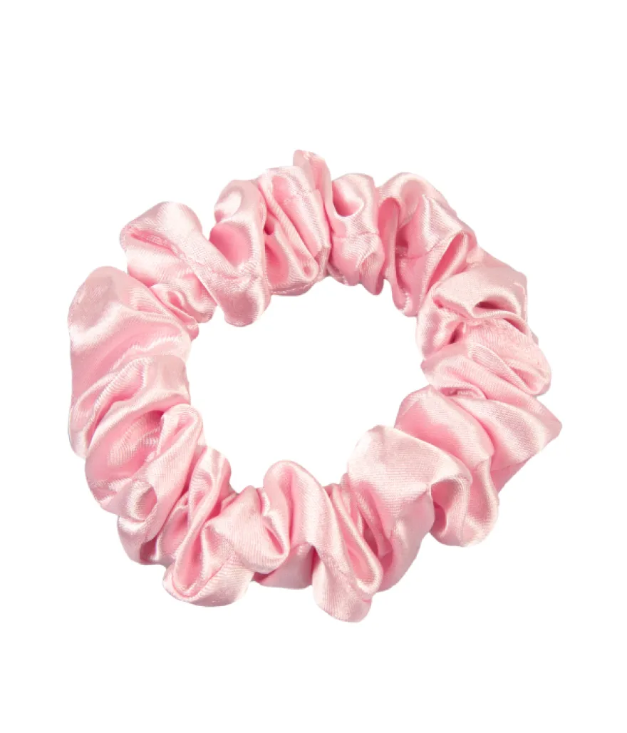 ONLYGHD MAŁA SATYNOWA SCRUNCHIE – gumka do włosów pastelowy róż
