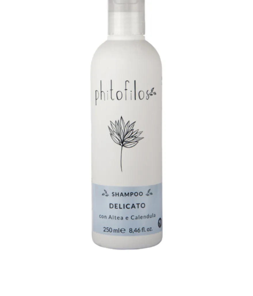 PHITOFILOS SHAMPOO DELICATO CON ALTEA E CALENDULA – delikatny szampon do codziennego stosowania z nagietkiem i prawoślazem
