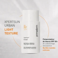 PRIMADERM XPERTSUN Urban Przeciwsłoneczny krem ochronny do twarzy z filtrem SPF 50+