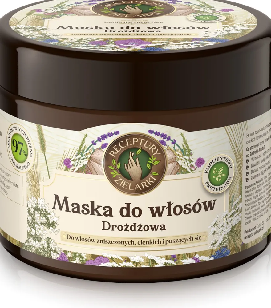 RECEPTURY ZIELARKI – Drożdżowa maska do włosów na porost