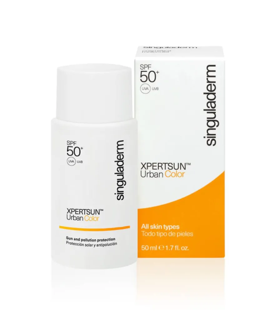 SINGULADERM XPERTSUN Urban Color Przeciwsłoneczny, koloryzujący krem do twarzy z filtrem SPF 50+