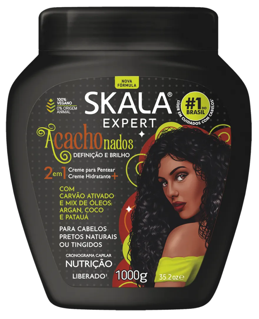 SKALA BRASIL ACACHONADOS 2 in 1 Treatment Cream and Leave-In – ODŻYWIAJĄCY KREM DO WŁOSÓW CIEMNYCH