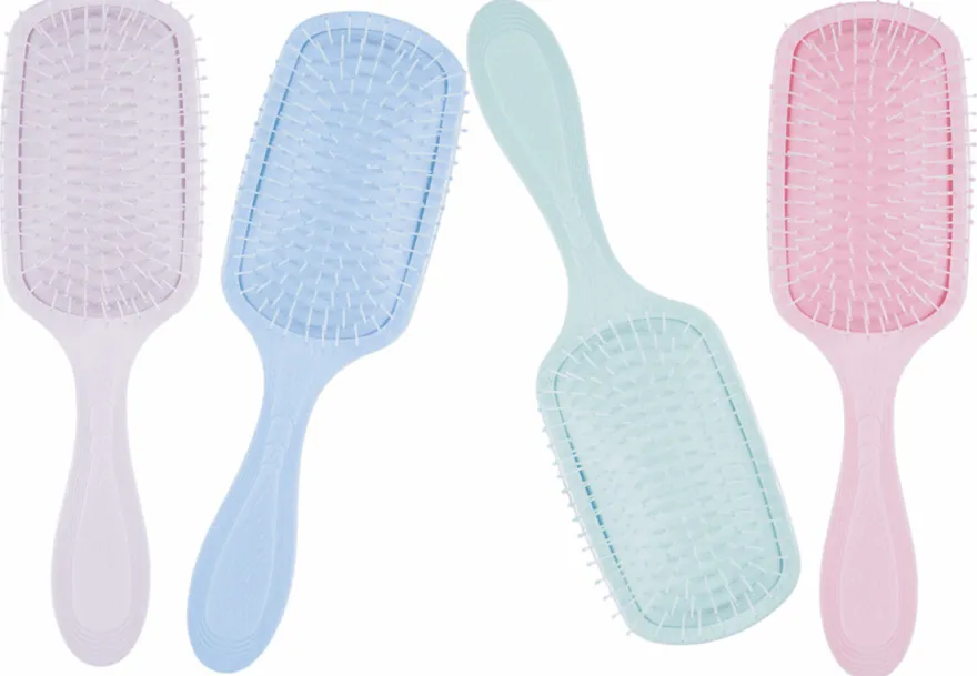 TOP CHOICE PASTELOVE GENTLE HAIR BRUSH – szczotka do rozczesywania włosów i masażu skóry głowy w kolorze różowym
