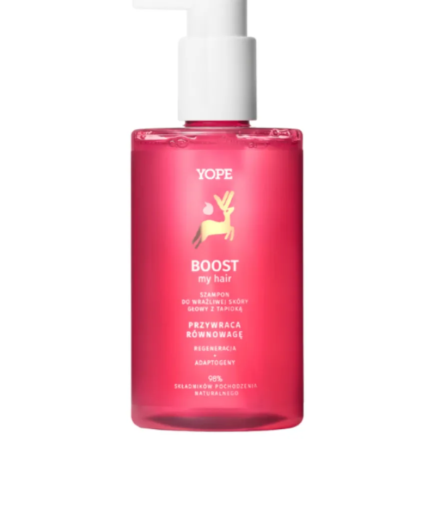 YOPE BOOST MY HAIR – szampon średniej mocy do wrażliwej skóry głowy
